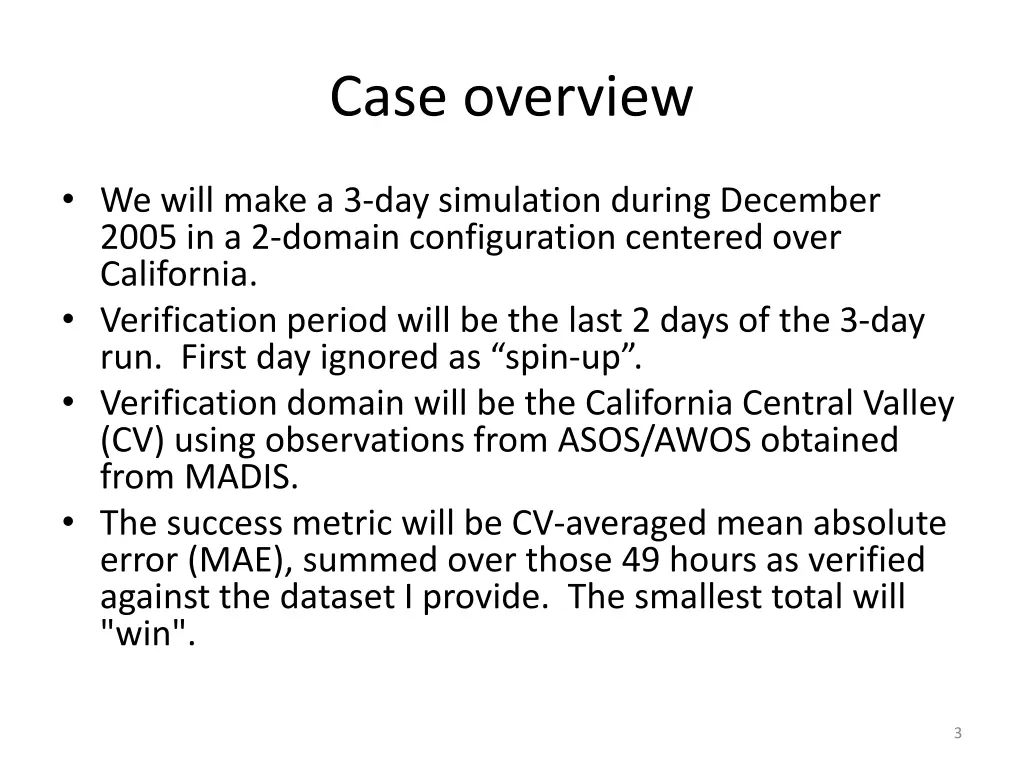 case overview