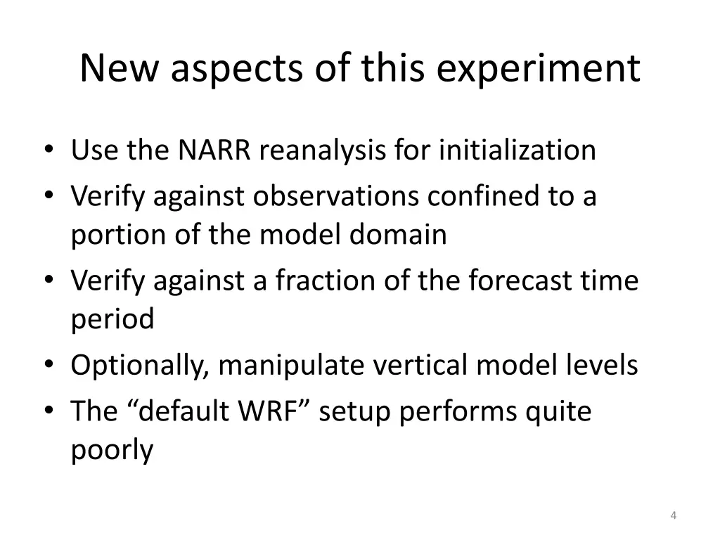 new aspects of this experiment