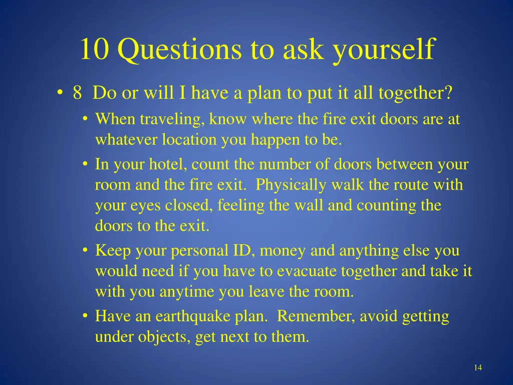 10 questions to ask yourself 10