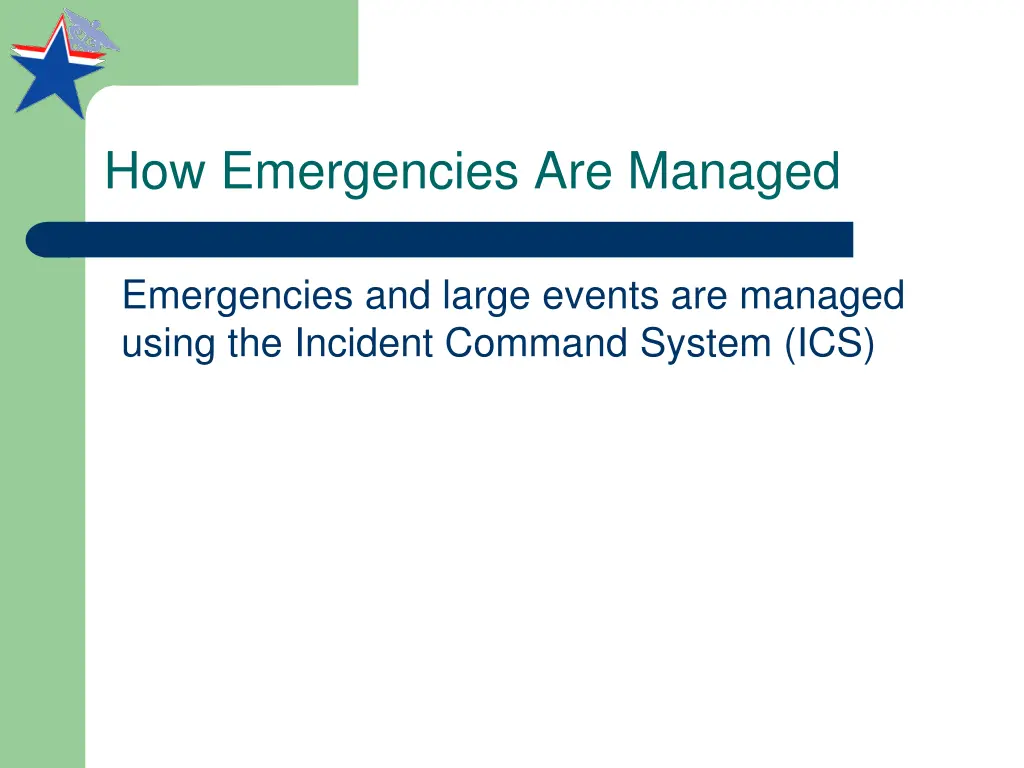 how emergencies are managed