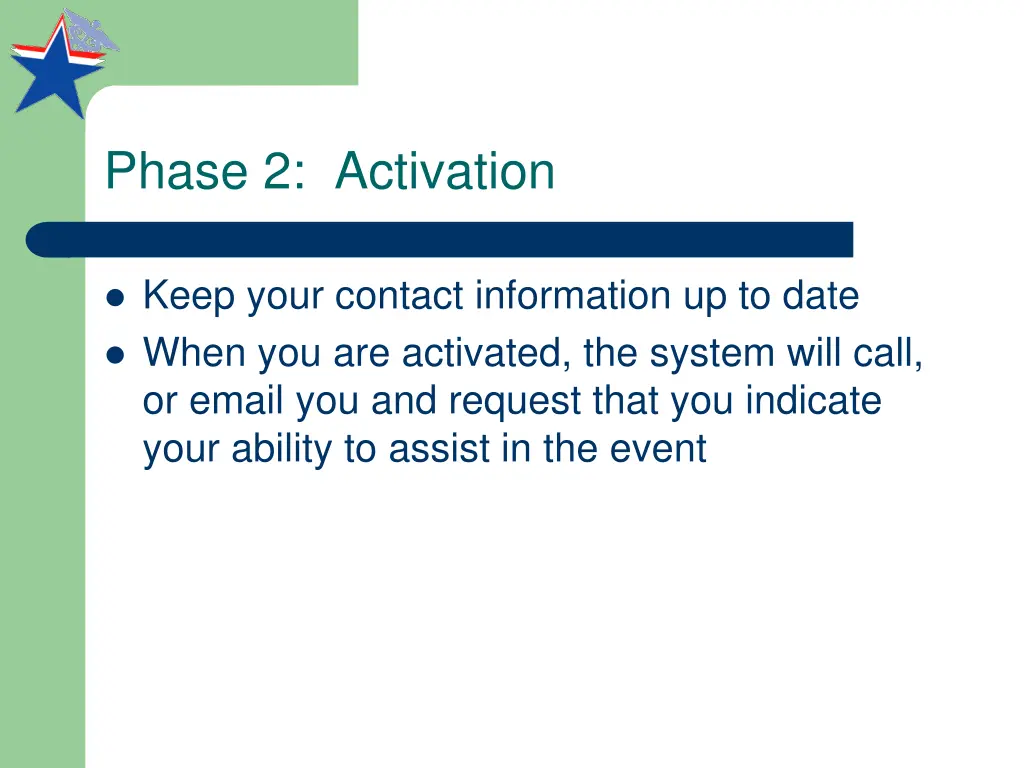 phase 2 activation