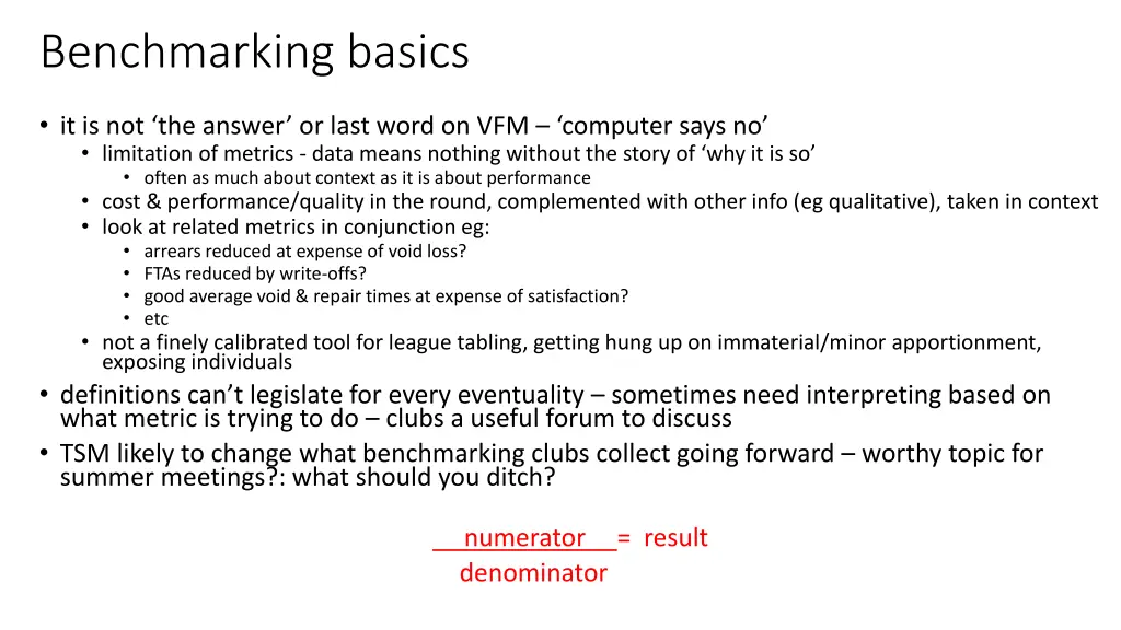 benchmarking basics 2