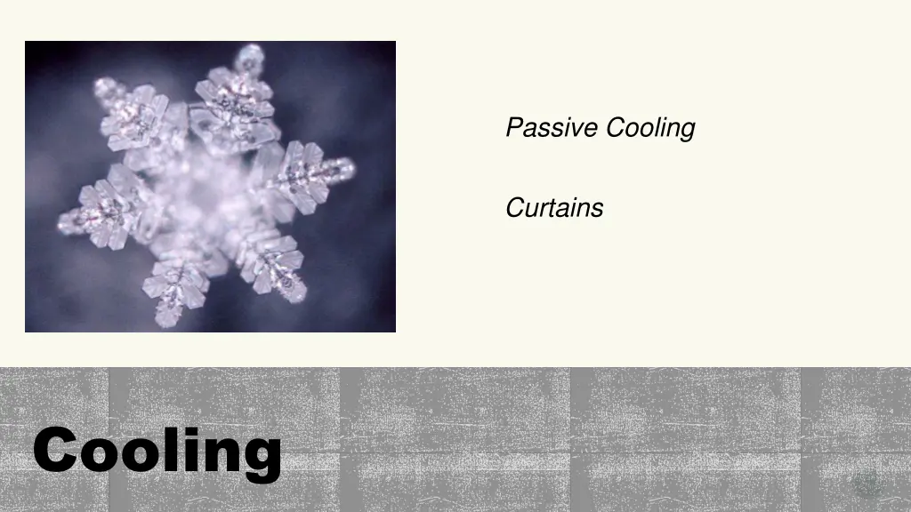 passive cooling