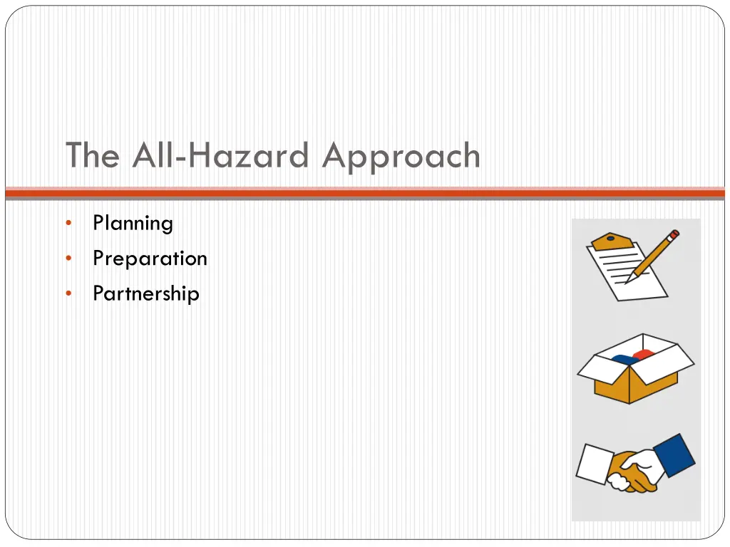 the all hazard approach