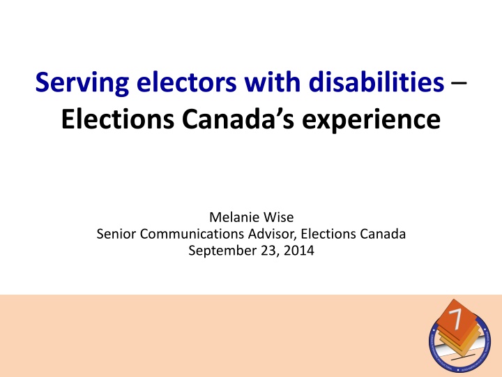 serving electors with disabilities elections