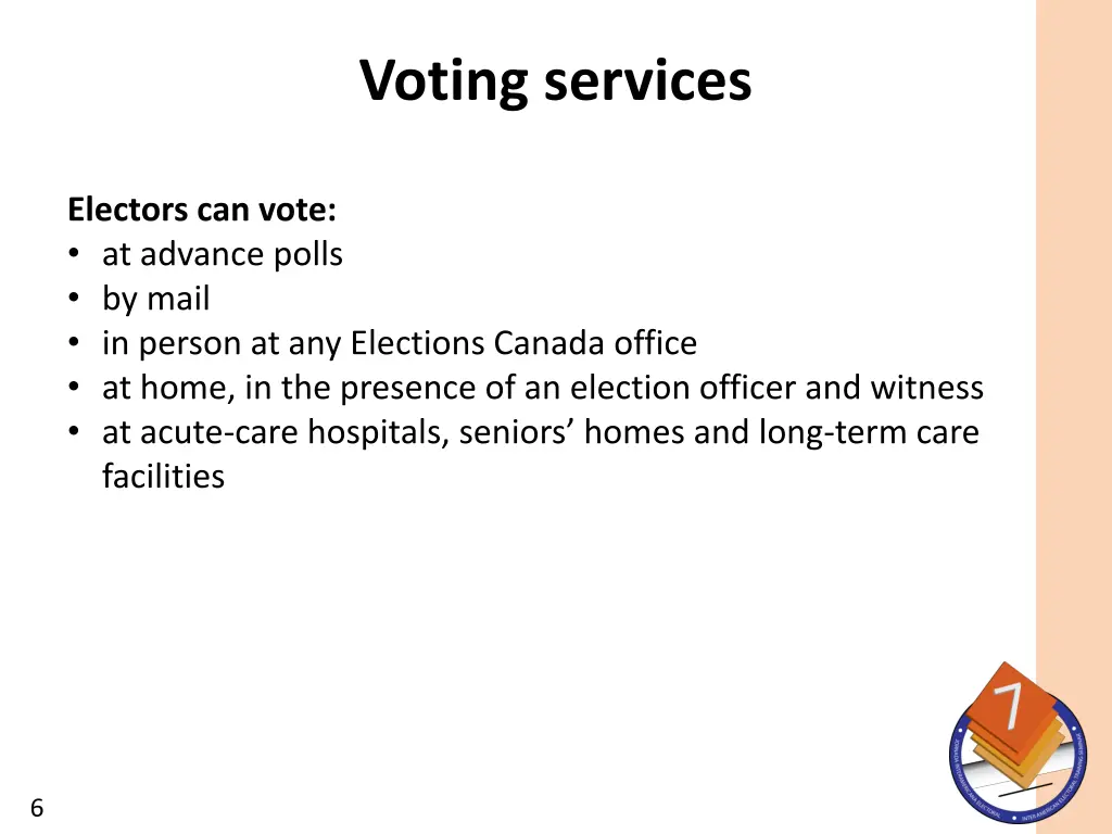 voting services