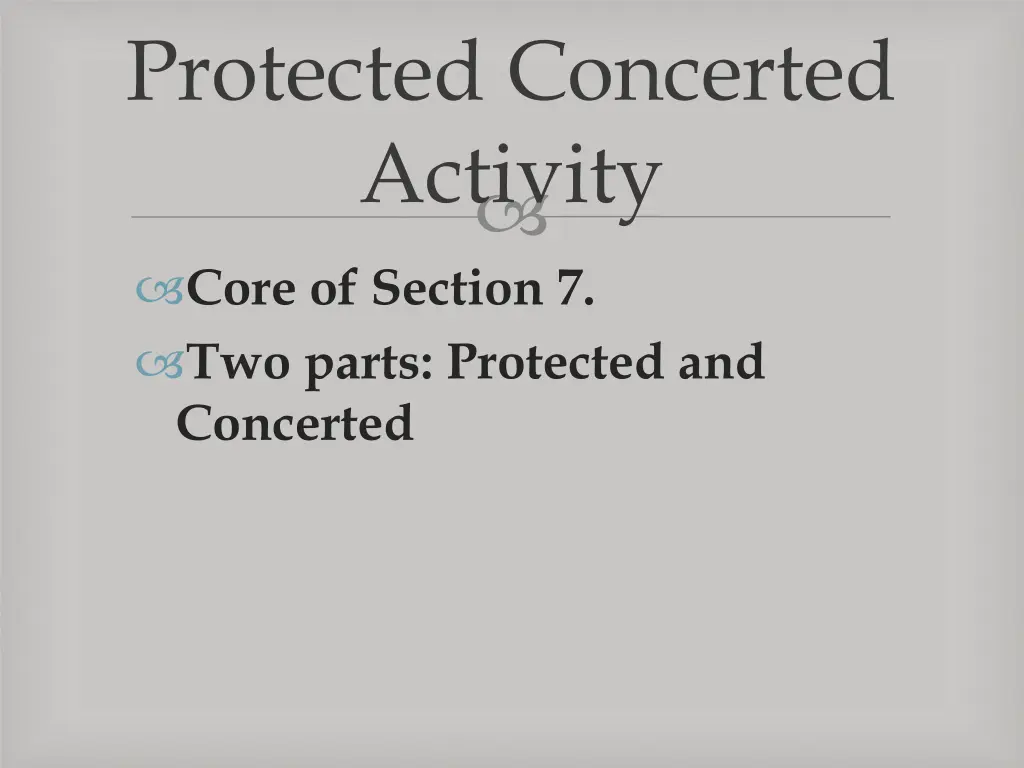 protected concerted activity