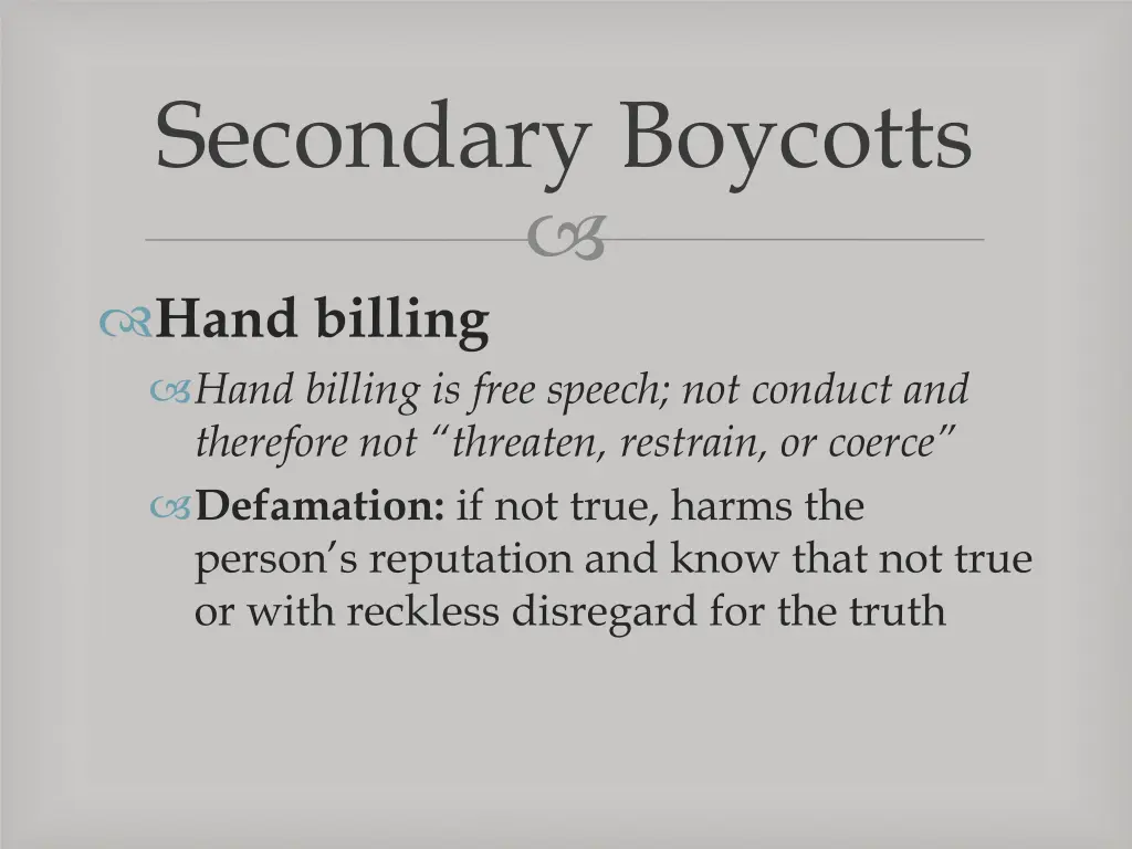 secondary boycotts 3