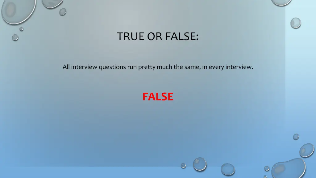 true or false 5