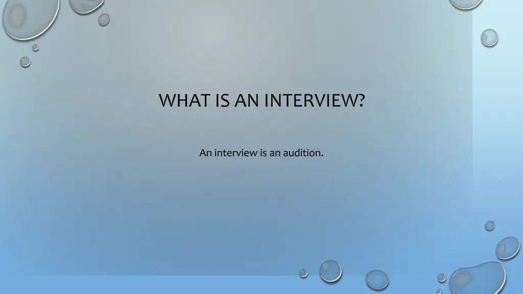 what is an interview