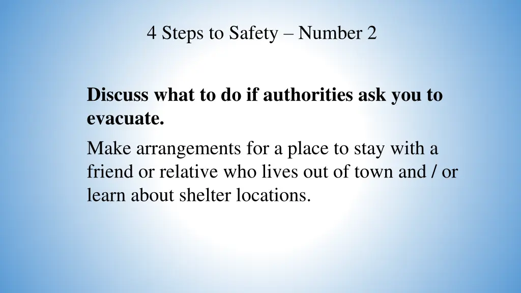 4 steps to safety number 2 6