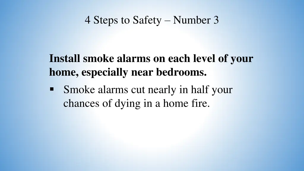 4 steps to safety number 3 6