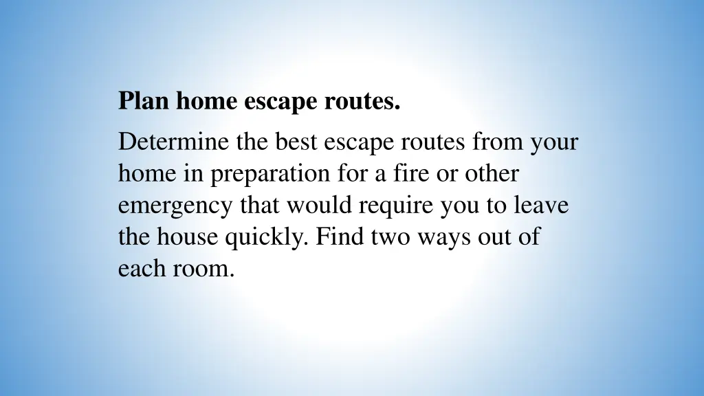 plan home escape routes determine the best escape