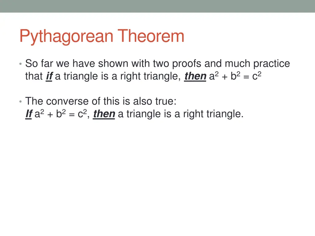 pythagorean theorem