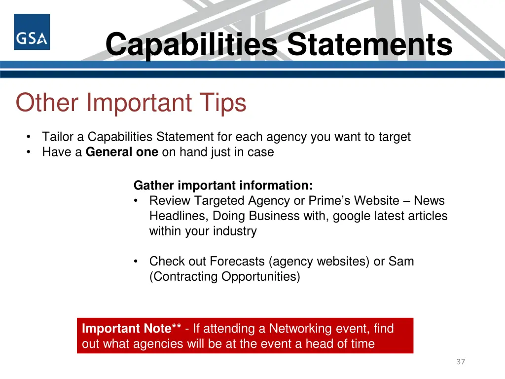 capabilities statements 5