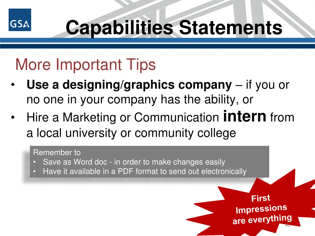 capabilities statements 8