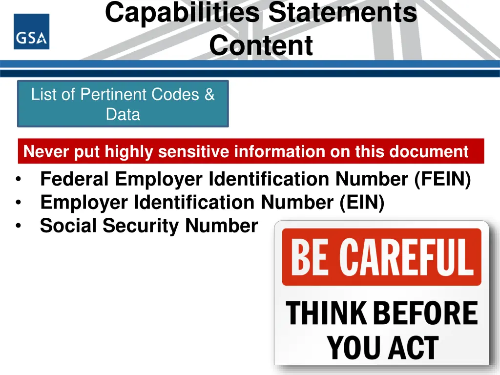 capabilities statements content 14