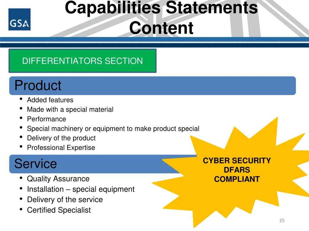 capabilities statements content 5