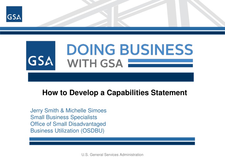 how to develop a capabilities statement