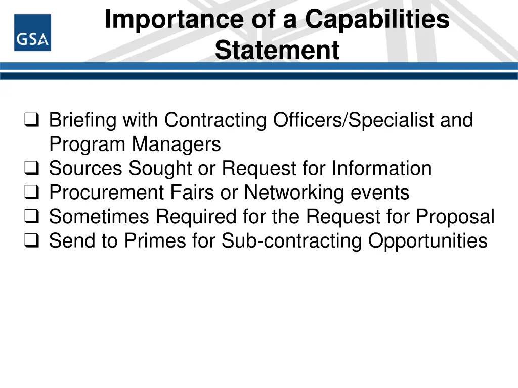 importance of a capabilities statement 1