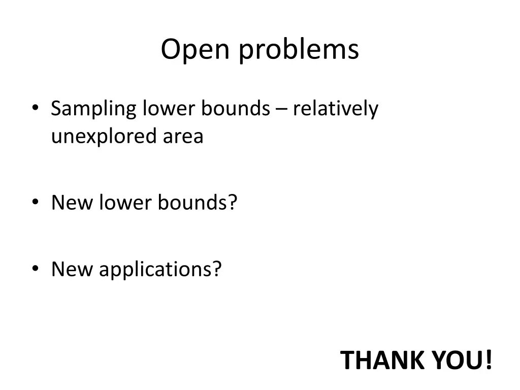 open problems