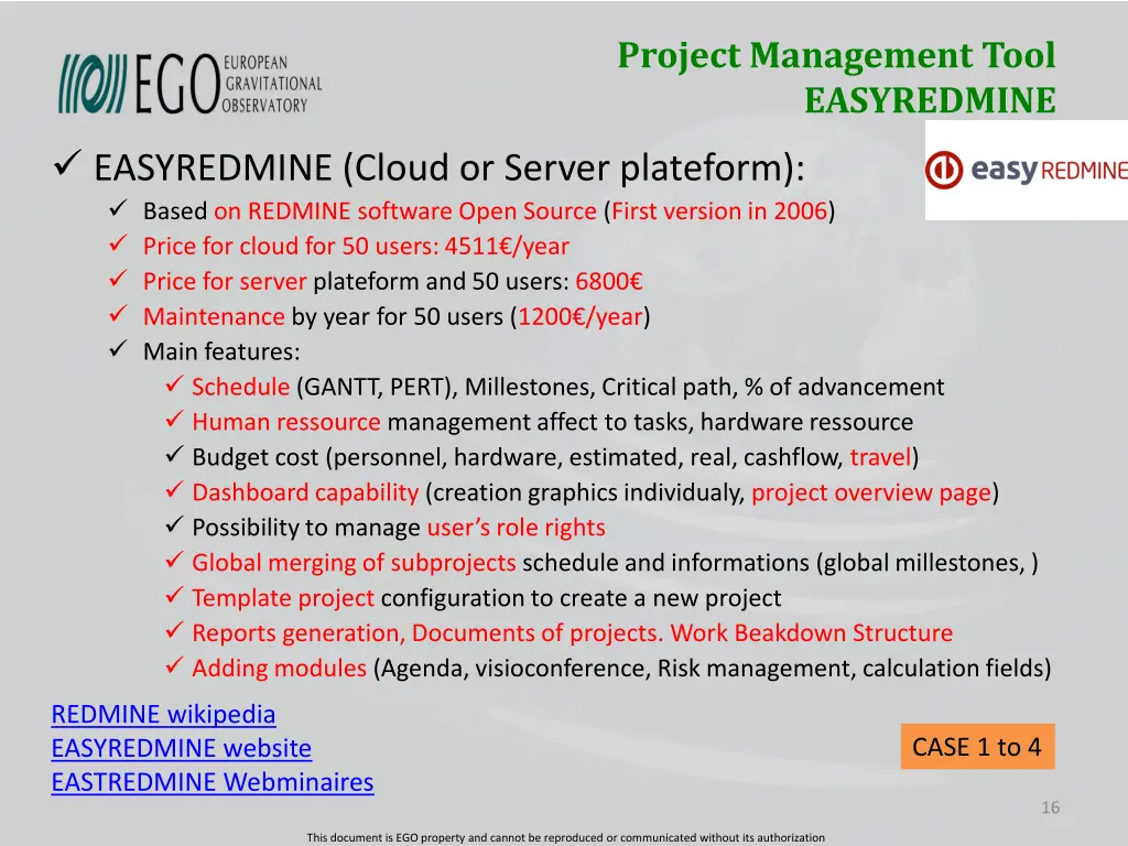 project management tool easyredmine