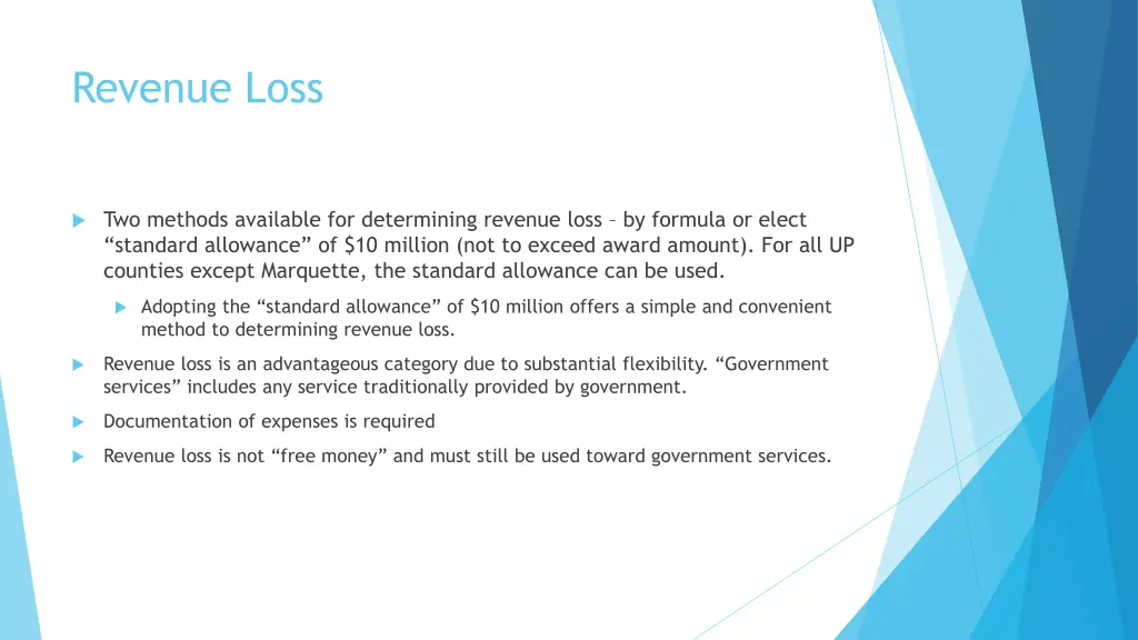 revenue loss