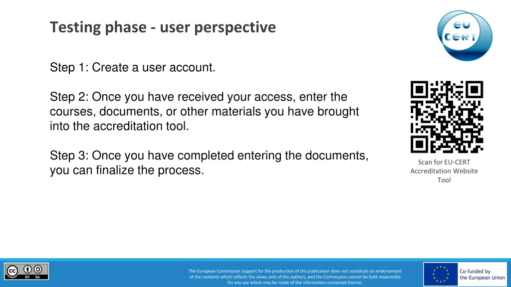 testing phase user perspective