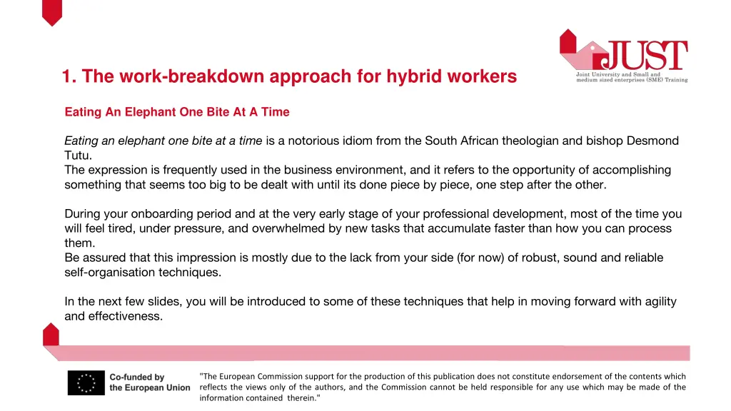 1 the work breakdown approach for hybrid workers