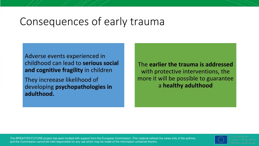 consequences of early trauma