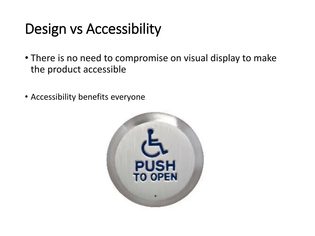 design vs accessibility design vs accessibility