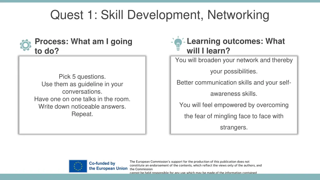 quest 1 skill development networking 1