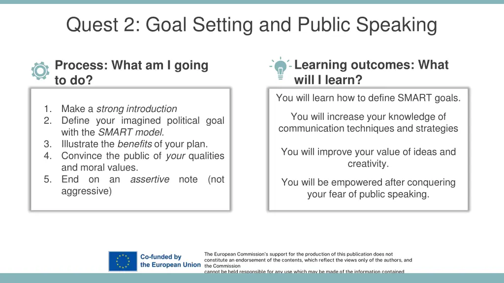 quest 2 goal setting and public speaking 1