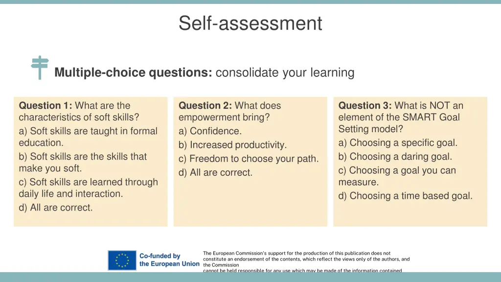 self assessment