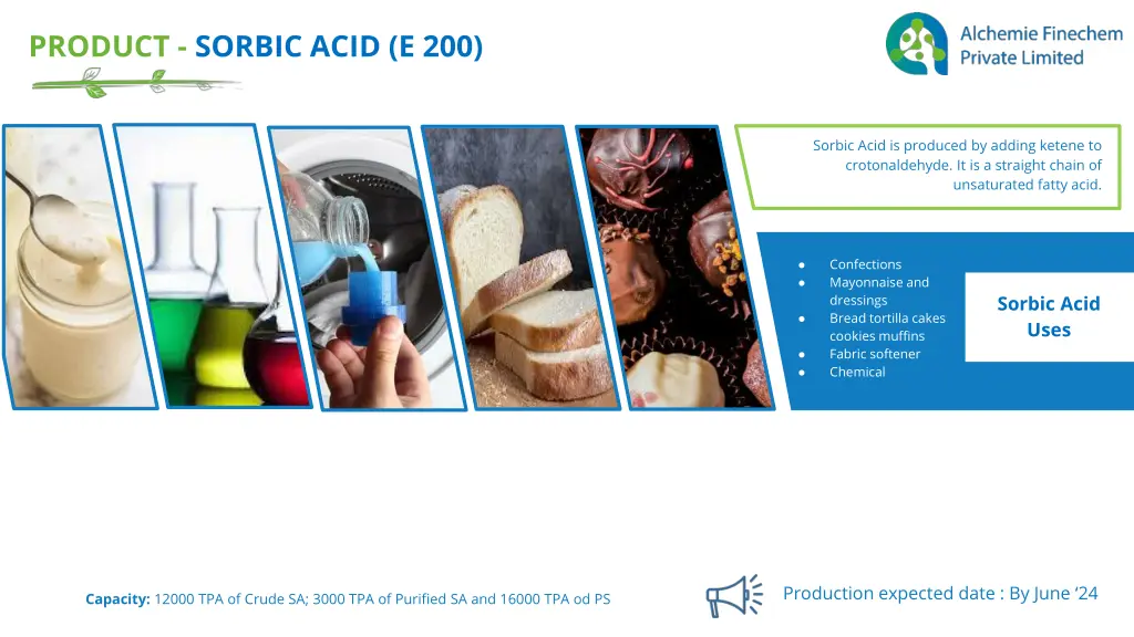 product sorbic acid e 200