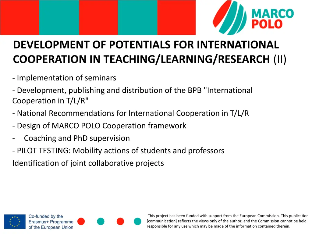 development of potentials for international 1