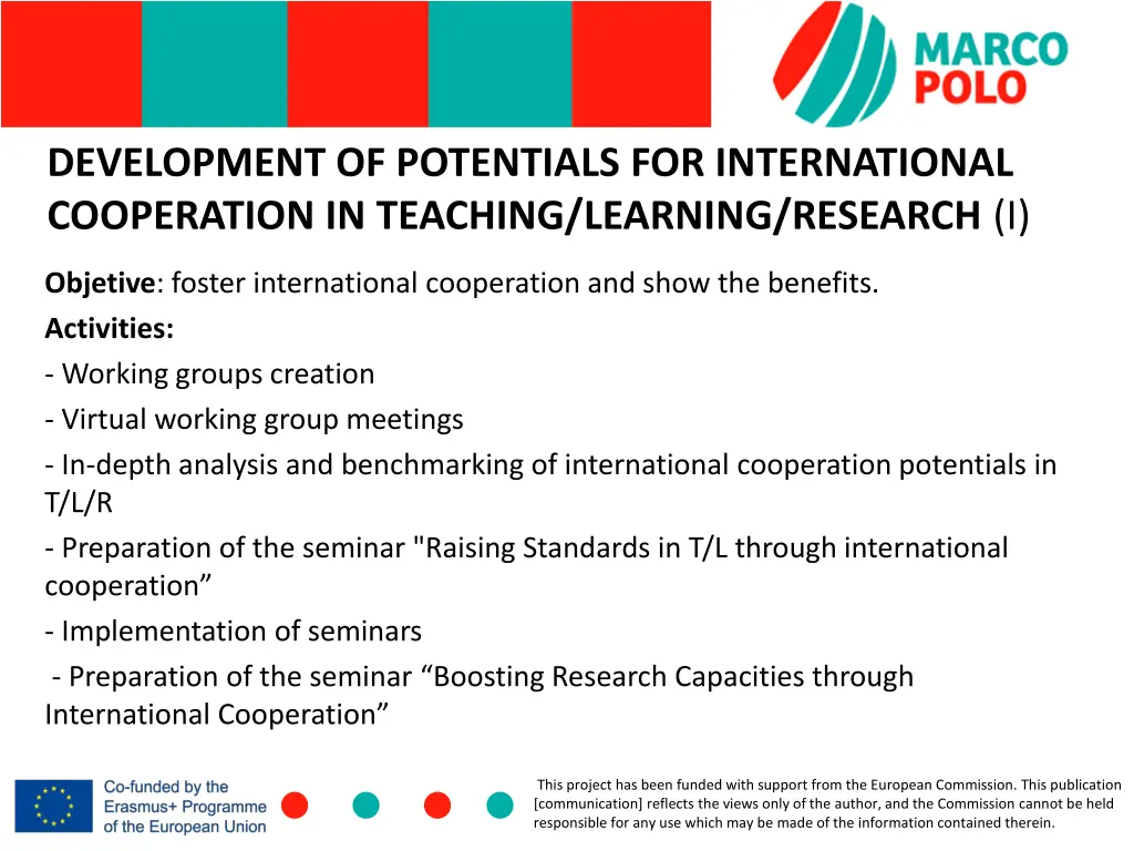 development of potentials for international