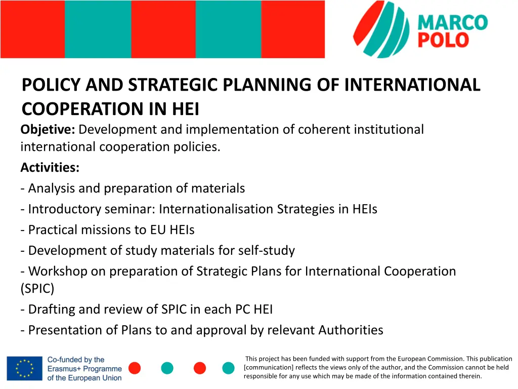 policy and strategic planning of international