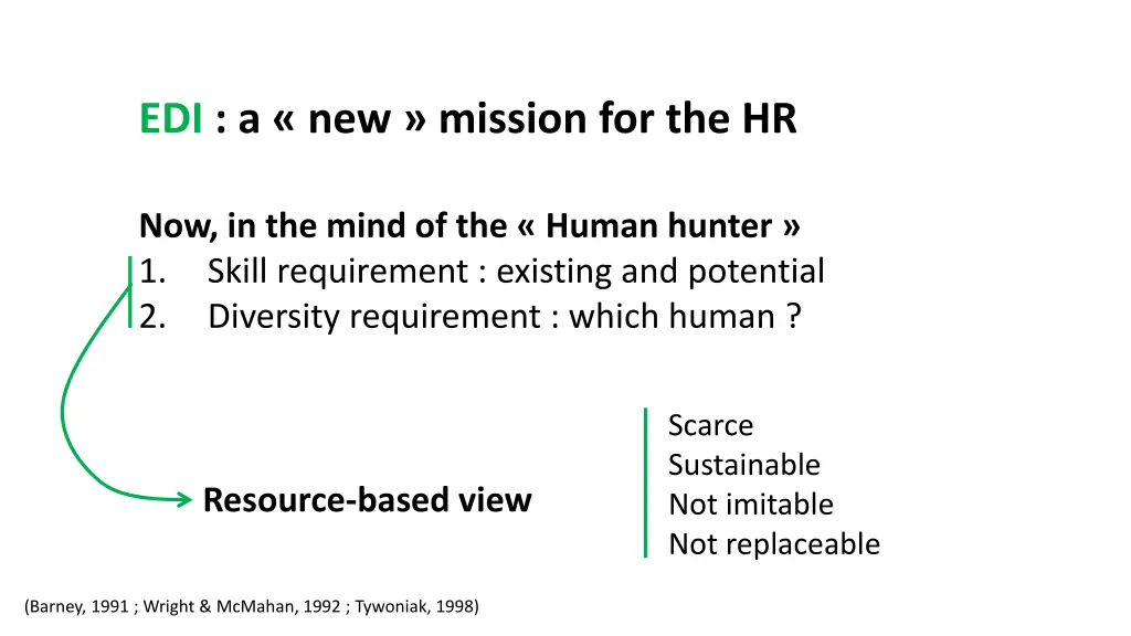 edi a new mission for the hr