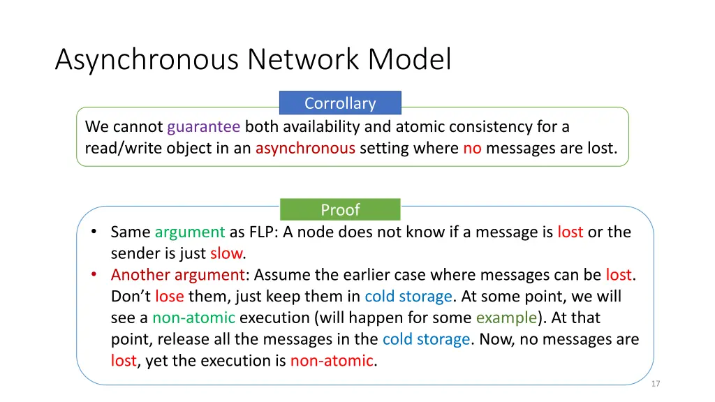 asynchronous network model 1