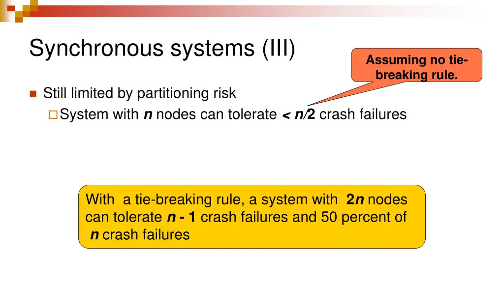 synchronous systems iii