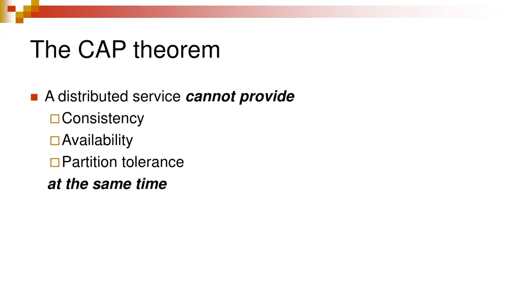 the cap theorem