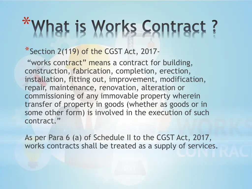 what is works contract