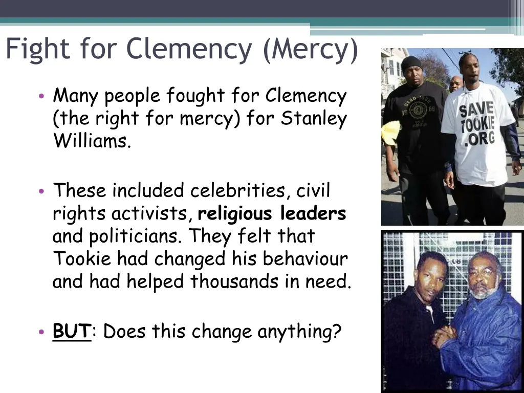 fight for clemency mercy