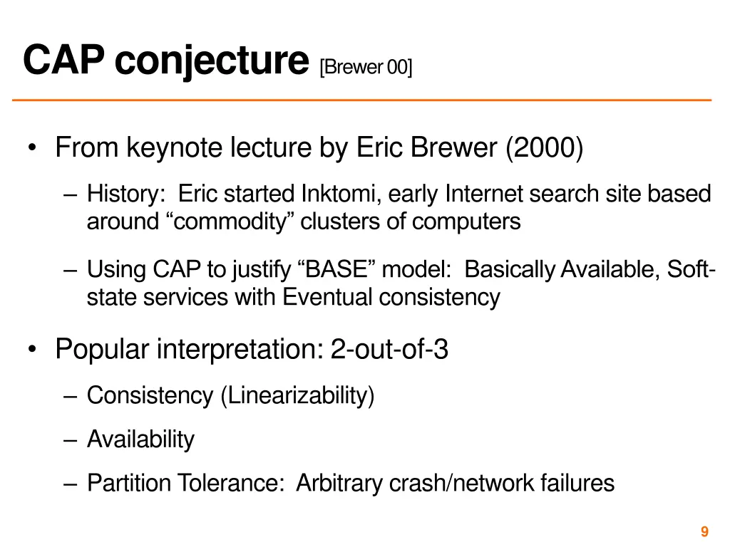 cap conjecture brewer 00