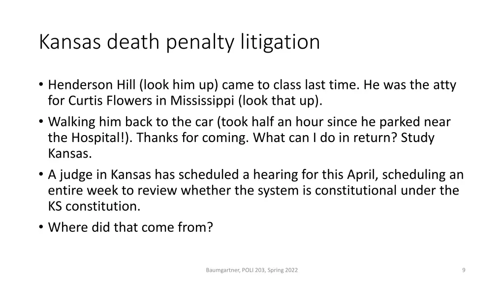 kansas death penalty litigation