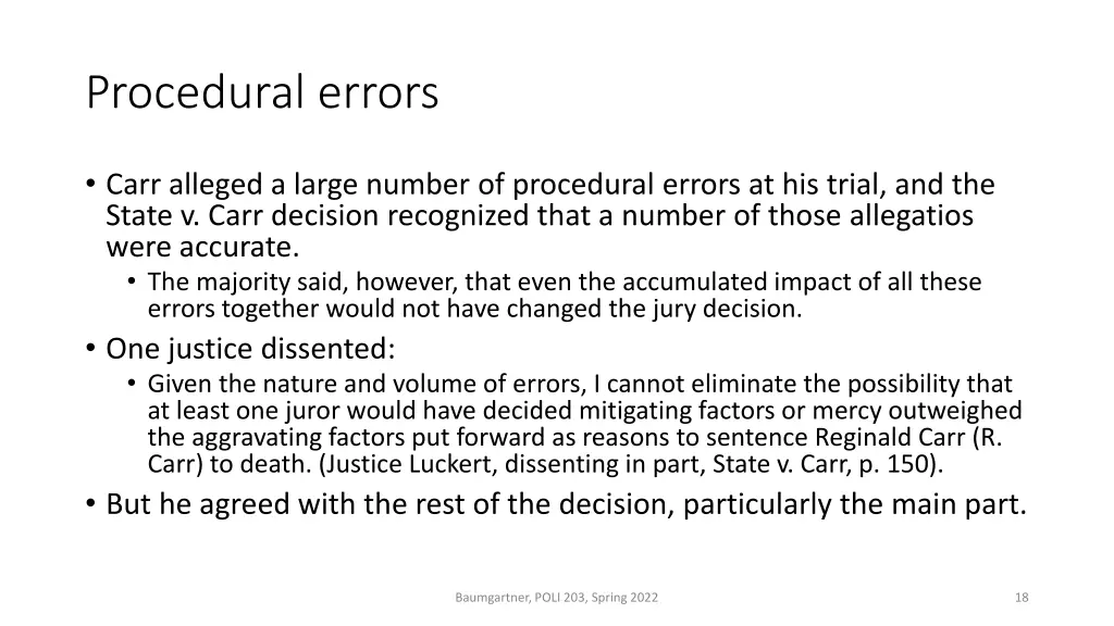 procedural errors