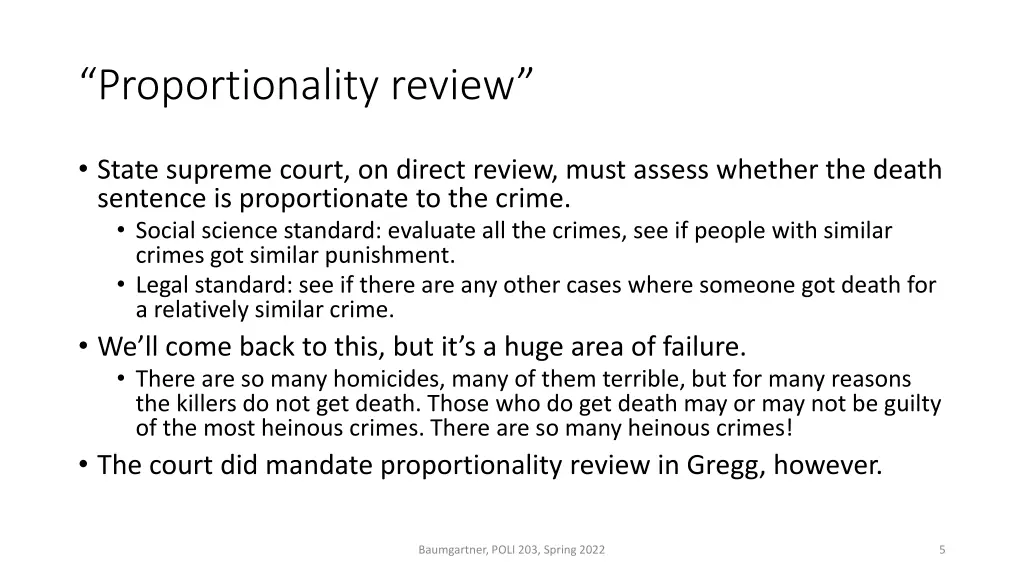 proportionality review