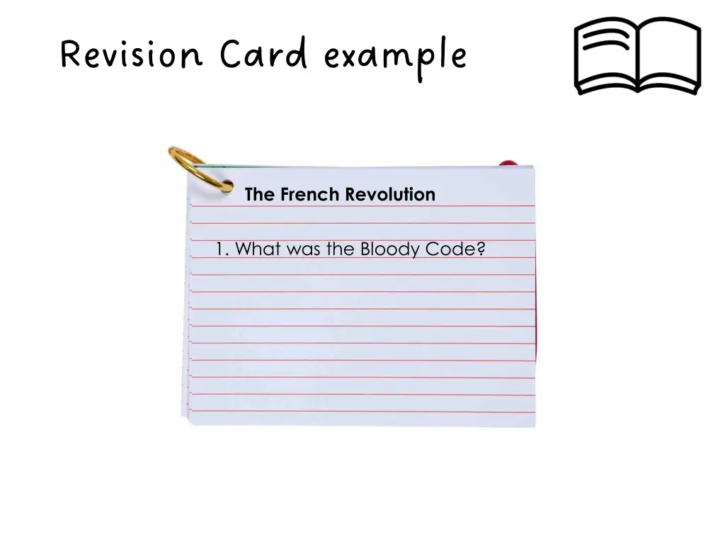 revision card example