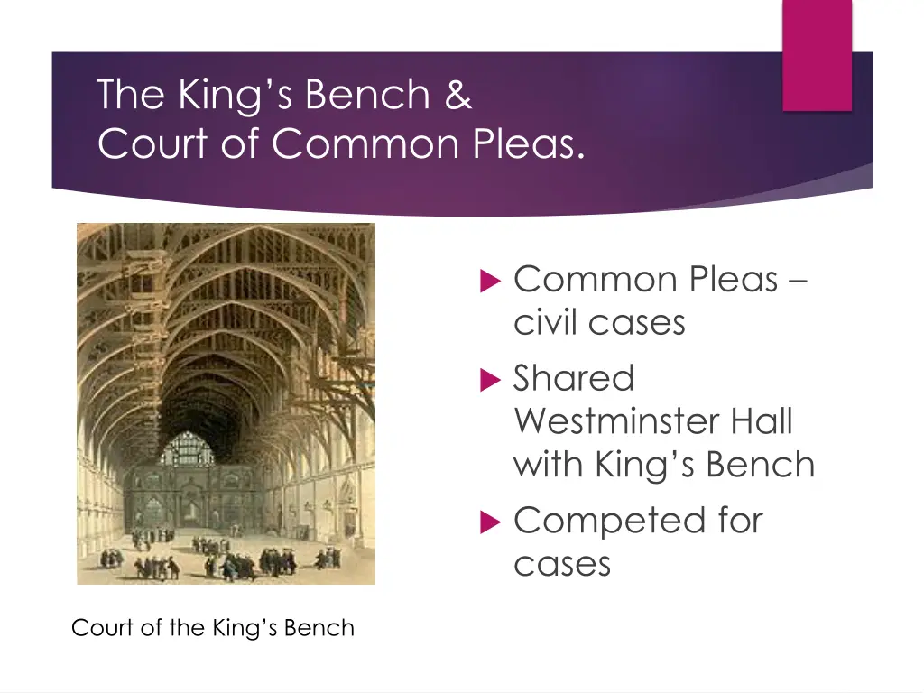 the king s bench court of common pleas 1